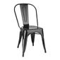 Bistro FW508 Steel Side Chairs Black (Pack of 4)