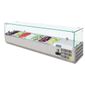 G-Series G609 7 x 1/4GN Refrigerated Countertop Food Prep Display Topping Unit