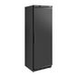 FB048 Light Duty 400 Ltr Upright Single Door Black Fridge