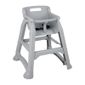 DA693 Plastic Stackable High Chair Grey