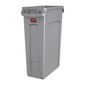 Slim Jim F649 Bin with Venting Channels Grey 87 Ltr