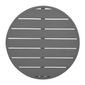 FX037 Aluminium Round Table Top Dark Grey 580mm