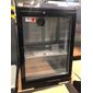 LOWBAR1 117 Ltr Undercounter Single Glass Door Reduced Height Black Back Bar Bottle Cooler - Graded