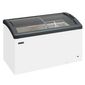 FOCUS 131 GREY 352 Ltr White Display Chest Freezer With Grey Curved Glass Lid