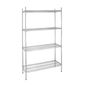 L927 915w x 460d mm Chrome Wire Shelves 4 Tier