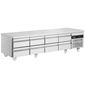 PWN3333-HC 334 Ltr 8 Drawer Stainless Steel Refrigerated Chef Base