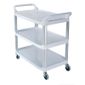 X-tra F681 Polypropylene 3 Tier Mobile Utility Trolley White