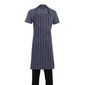 A662 Butchers Bib Apron Navy Stripe