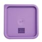 FX144 Polyethylene Square Food Measuring Container Lid Purple Medium