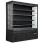 BTD200BK 1935mm Wide Black Multideck Display Fridge With Nightblind