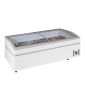 SUPER 200DE 800 Ltr White Island Display Chest Freezer With Glass Lid