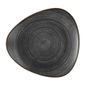 FS842 Stonecast Raw Lotus Plate Black 254mm (Pack of 12)