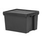 Bam CX093 Recycled Plastic Storage Box & Lid Black 45 Ltr