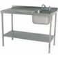 SINK1260L 1200w x 600d mm Stainless Steel Single Sink With Left Hand Drainer