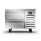 Blu BD20032 2 Drawer Stainless Steel Refrigerated Chef Base