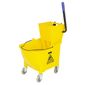 FW866 Mop Bucket with Foot Pedal release Yellow 30Ltr