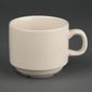 U106Ivory Stacking Tea Cups 206ml 7.5oz (Pack of 12)