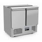 HEF568 300 Ltr 2 Door Stainless Steel Refrigerated Pizza / Saladette Prep Counter