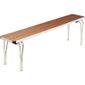 DM696 Contour Stacking Bench Teak Effect 5ft