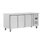 U Series UA048 Medium Duty 417 Ltr 3 Door Stainless Steel Refrigerated Prep Counter