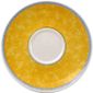 New Horizons W027 Marble Border Cappuccino Saucers Yellow 170mm