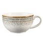 Studio Prints Homespun DM424 Stone Grey Cappuccino Cup 227ml 8oz