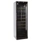 XW380 372 Ltr Upright Single Glass Door Black Single Zone Wine Cooler