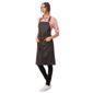 Wet Look Boulder BB020 Bib Apron Brown & Black
