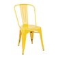 DK292 Bistro Steel Side Chairs Yellow (Pack of 4)