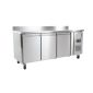 U-Series UA065 417 Ltr 3 Door Stainless Steel Refrigerated Prep Counter With Upstand
