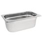 K819 Stainless Steel 1/4 Gastronorm Tray 100mm