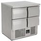 BCC2-4D Medium Duty 240 Ltr 4 Drawer Stainless Steel Refrigerated Prep Counter