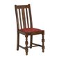 FT408 Mayfair Dining Chair with Red Diamond Padded Seat (Pack of 2)