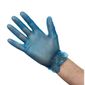 CB254-M Powdered Vinyl Gloves Blue Medium (Pack of 100)