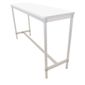 DG131-WH Enviro Indoor White Rectangle Poseur Table 1200mm