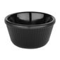 Kristallon DM165 Melamine Fluted Ramekins Black 89mm (Pack of 12)