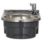 BaSix BSX-300-ML Hand Wash Station With Single 3 Inch Lever Tap And Manual Mixer