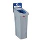 DY087 Slim Jim Paper Recycling Station Blue 87Ltr