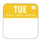 L932 Removable Colour Coded Food Labels Tuesday (Pack of 1000)
