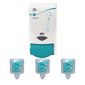 SA455 Antibac Soap Dispenser & 3 Unperfumed Antibacterial Foam Hand Soaps 1 Ltr