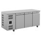 Jade LJC3-SA 545 Ltr 3 Door Stainless Steel Freezer Prep Counter