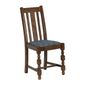 FT410 Mayfair Dining Chair with Blue Diamond Padded Seat (Pack of 2)