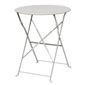 GH556 Perth Grey Pavement Style Steel Table Round 600mm
