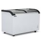 BDF42 420 Ltr White Display Chest Freezer With Curved Glass Lid