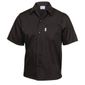 A913-XS Unisex Cool Vent Chefs Shirt Black XS