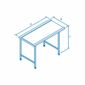 T11EXL 1100(W) x 650(D)mm Left Hand Exit Table For Classeq Passthrough Dishwashers