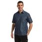 Detroit B074-XS Unisex Denim Shirt Short Sleeve Blue XS