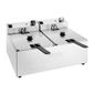 CU618 2 x 5 Ltr Electric Countertop Twin Tank Fryer (2 x Baskets)