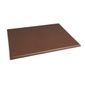 J041 High Density Thick Brown Chopping Board Large 600x450x25mm