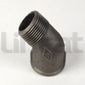 CO247 1"BSP MALE-FEMALE ELBOW 45 - MALLEABLE BLACK IRON
